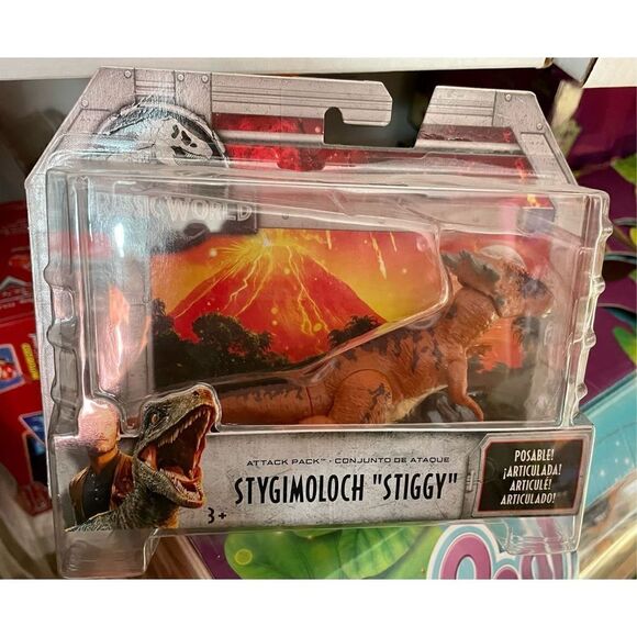 Jurassic World Fallen Kingdom Attack Pack Stygimoloch Dinosaur FVJ90 New - Picture 1 of 7